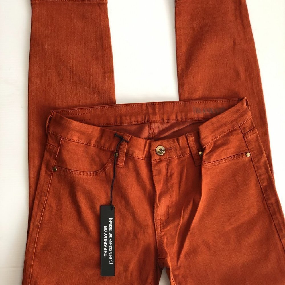 Blank NYC Rust Denim Spray On Super Skinny Jeans - Picture 14 of 14